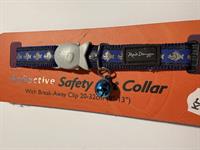 Red Dingo - Smart reflekshalsbånd til katte MØRKEBLÅ M/FISK